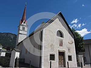 Church of St Maria Ausiliatrice . Siusi allo Sciliar, South Tyrol, Italy