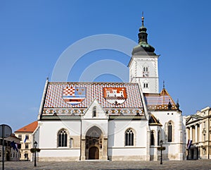 The Church of St. Mark in Zagreb, Croatia