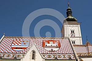 Church of St Mark, Zagreb. Croatia
