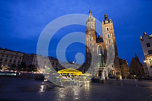 Church of St. Mary in Krakow Main Market Square