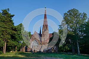 Church of St. Mary Magdalene Fin. Koiviston kirkko - a former Lutheran church in Primorsk, built by Joseph Stenbeck in the