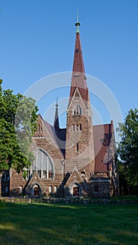 Church of St. Mary Magdalene Fin. Koiviston kirkko - a former Lutheran church in Primorsk, built by Joseph Stenbeck in the