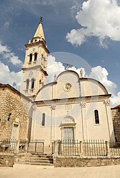 Church of St. Maryâ€™s Assumption in town Jelsa on island of Hvar, Croatia