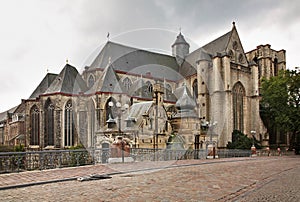 Church of St. Michael in Ghent. Flanders. Belgium