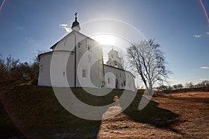 The Church of St. Nicholas on the ancient Truvor settlement in Izborsk.