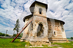 The church of St Nicholas in Balineshti village, Romania.