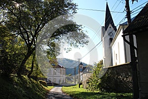 Church of st. Nicholas in Banska Hodrusa village, Slovakia