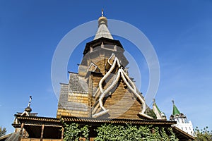 Church of St. Nicholas in Izmailovsky Kremlin Kremlin in Izmailovo, Moscow, Russia.