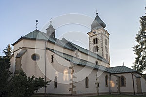 Church of St. Nicholas in Liptovsky Mikulas. Slovakia