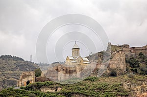 Church of St. Nicholas. The Narikala Fortress.