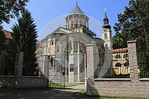 Church St. Nicholas in Novo Hopovo Monastery in Fruska Gora National Park, Serbia