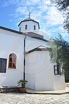 Church of St. Nicholas in old city Ulcinj, 1890. Montenegro in summer