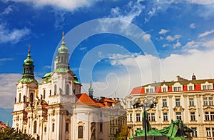 The Church of St. Nicholas in Prague