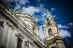 Church St. Nicholas in Prague - time - arhitecture photo
