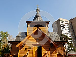 Church of St. Nicholas at Straw Hut in Timiryazevsky district of Moscow Russia