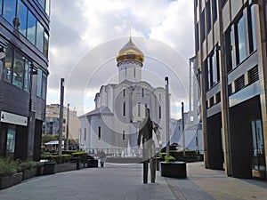 Church of St. Nicholas the Wonderworker near Tverskaya Zastava. Moscow, Russia