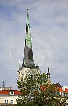 Church of St. Olaf in Tallinn. Estonia