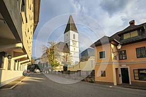 Church of St. Paul of the thirteenth century. Bad Aussee, Styria, Austria