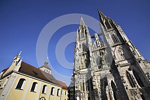 Church of St. Peter - Regensburg Cathedral in Regensburg. Bavaria. Germany photo