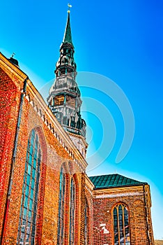 Church of St. Peter St. Peter`s Church, Petrikirche Riga Latvia photo