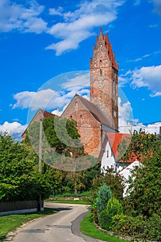 The church St. Petrus und Paulus in Ebrantshausen village