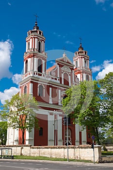 Church of St. Philip and St. Jacob in Vilnius, Lithuania.