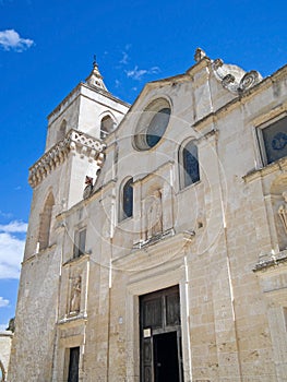 Church of St. Pietro Caveoso. Sassi of Matera.