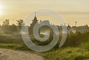 Church of St. Sergius of Radonezh, Chapel of the Tikhvin Icon of the Mother of God and the Church of Simon Okhtinsky and Andrey