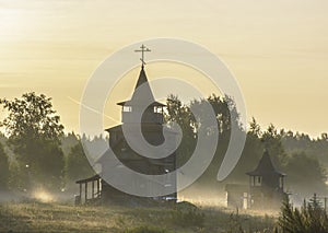 Church of St. Sergius of Radonezh, Chapel of the Tikhvin Icon of the Mother of God and the Church of Simon Okhtinsky and Andrey