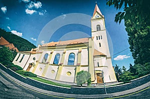 Church of St. Stephen in Trencianske Teplice, analog filter