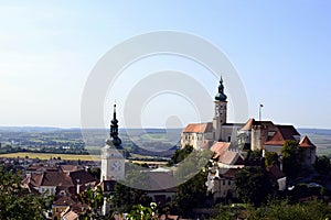 Church of St. Wenceslas and castle in Mikulov