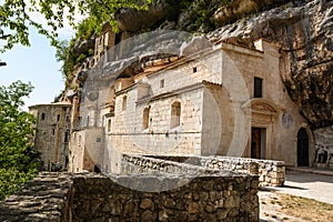 Church and structure of the Hermitage of Santo Spirito in Maiella