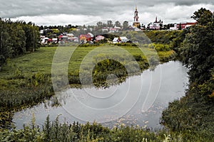 Church in Suzdal. Russia. Cathedral of Orthodox Eastern.