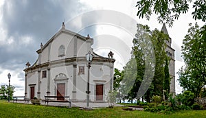 Church of Sv Vida Modesta i Kresencije panoramic view at Gracisce photo