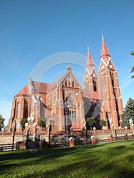 Church in Sveksna, Lithuania photo