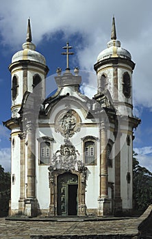 Church of SÃÂ£o Francisco by Aleijadinho in Ouro Preto, Brazil. photo
