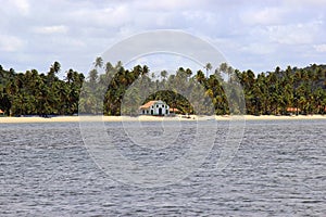 Church of SÃ£o Fancisco built in the 18th century on Praia dos Carneiros, in Pernambuco, Brazil.