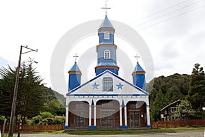 Church of Tenaun, Chiloe Island, Chile photo