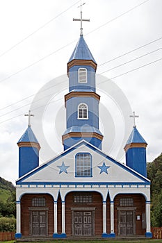 Church of Tenaun, Chiloe Island, Chile photo