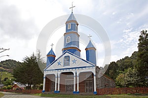 Church of Tenaun, Chiloe Island, Chile photo