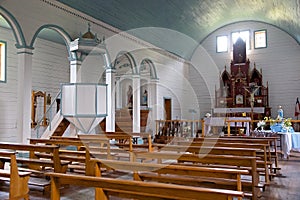 Church of Tenaun, Chiloe Island, Chile photo