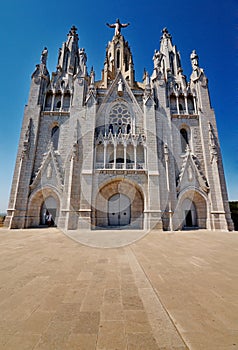 Church on Tibidabo, Barcelona photo