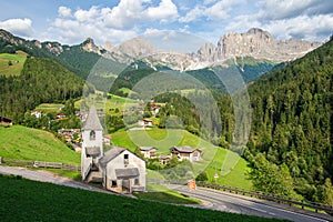 Church in Tiers, Dolomite Moutains