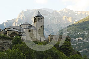 Church of Torla in Ordesa, pyrenees