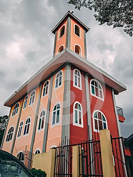 Church tower in bagamoyo region Tanzania