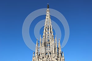 Church tower in Barcelona