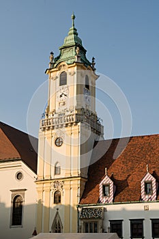 Kostelní věž v Bratislavě