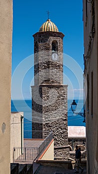 Church tower castelsardo sardinia italy