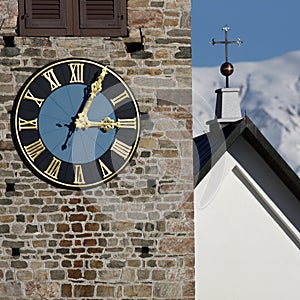 Church Tower with Clock