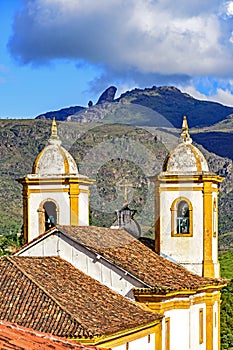 Church tower at Ouro Preto